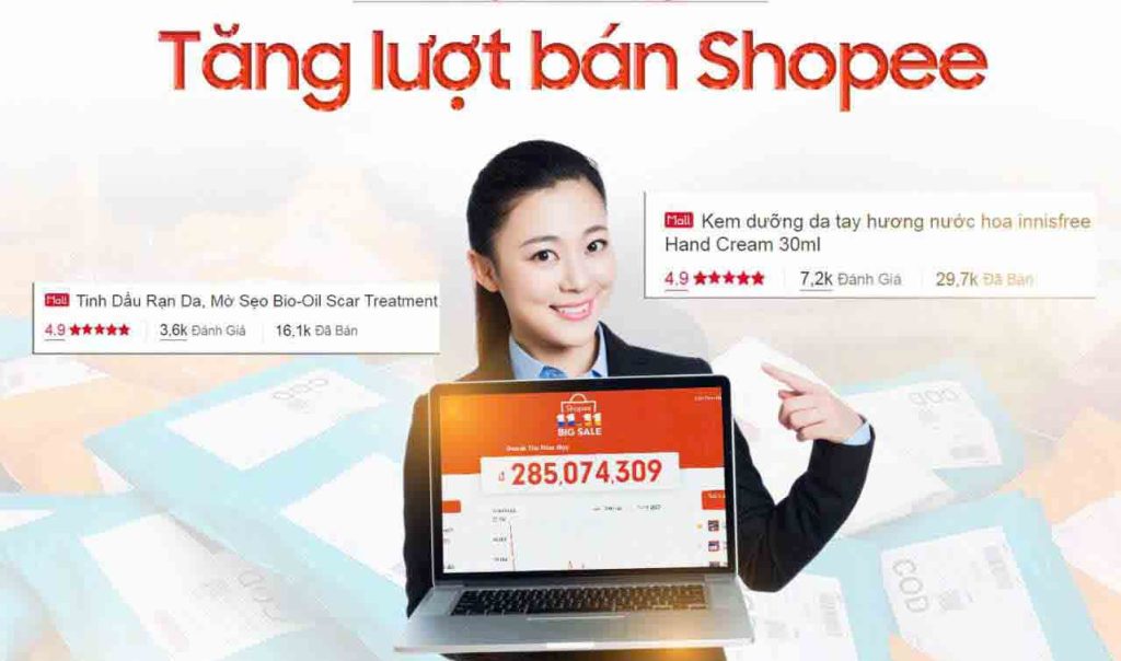 dịch vụ tăng lượt mua shopee